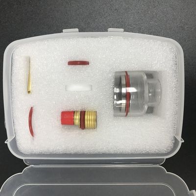 WP9/20 2.4mm TIG Φωτιά συγκόλλησης Stubby Gas Lens Glass Kit για Wp17/18/26 Tig Torch 2kg