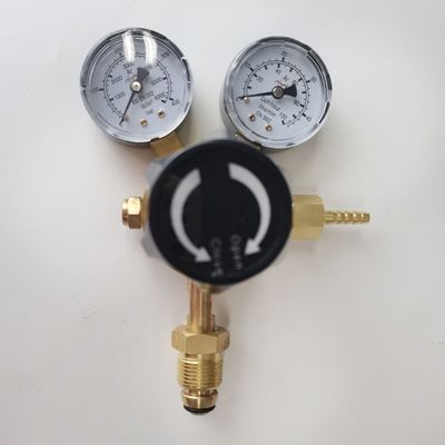 Υποστηριζόμενος ODM British Style Argon Gas Regulator Διπλός μετρητής ροής CO2 για συγκόλληση υψηλής πίεσης Mig Tig
