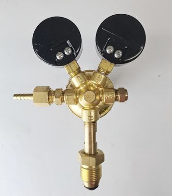 Υποστηριζόμενος ODM British Style Argon Gas Regulator Διπλός μετρητής ροής CO2 για συγκόλληση υψηλής πίεσης Mig Tig