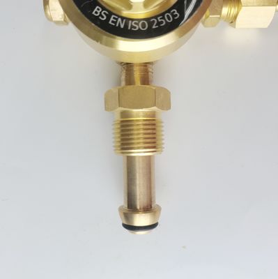 Υποστηριζόμενος ODM British Style Argon Gas Regulator Διπλός μετρητής ροής CO2 για συγκόλληση υψηλής πίεσης Mig Tig