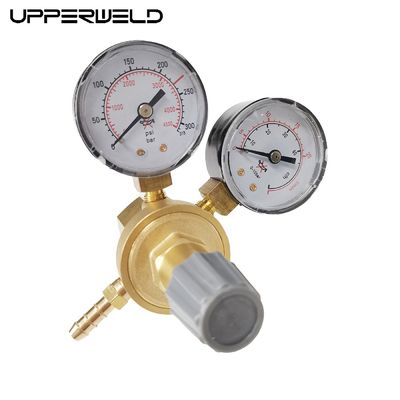 Υποστήριξη OEM UPPERWELD Διπλό στάδιο υψηλής χαμηλής πίεσης ρυθμιστής οξυγόνου για συγκόλληση TIG MIG