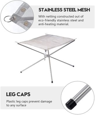 Τραπέζι Βιο Fire Pit Καταρρέων Steel Mesh τζάκι για κάμπινγκ πίσω αυλή και κήπο