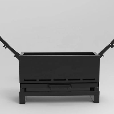 Εξωτερική κατασκήνωση Ατσάλι BBQ φούρνο καθαρό Φινίρισμα πάνω μισή μονάδα πυρκαγιά τραπέζι