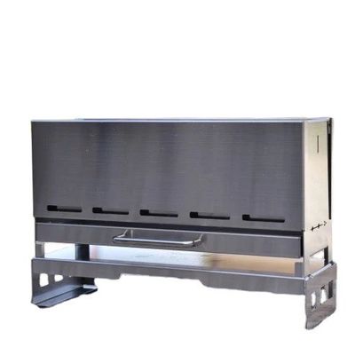 Μεταλλικός τύπος Ατσάλινα BBQ Μισό μονάδα πυρκαγιά τραπέζι για κατασκήνωση και πικνίκ