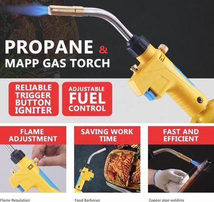 Συμπίεση 27.5*10*3.6 Μέτρα Προπανίου MAPP Φωτιά συγκόλλησης αερίου για ζέστη συγκόλλησης