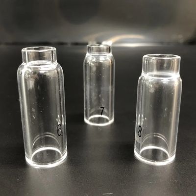 Υποστήριξη OEM UPPERWELD 10NQ-6 7 8 Διαυγές γυάλινο ακροφύσιο Tig