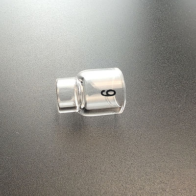 Υποστήριξη OEM UPPERWELD 13NQ10-6 Διαυγές γυάλινο ακροφύσιο Tig