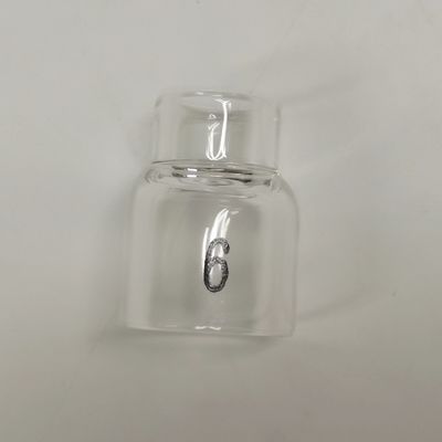 UPPERWELD 53NQ60-6 Διαυγές γυάλινο ακροφύσιο για Tig συγκόλληση φακό Προσαρμοσμένη υποστήριξη OEM
