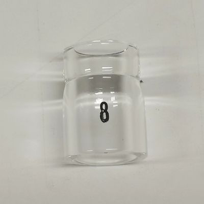 UPPERWELD 53NQ61S-8 Διαφανές γυάλινο ακροφύσιο Tig Torch Accessory για βελτιωμένη κάλυψη αερίου
