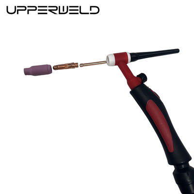 Επαγγελματική συγκόλληση Τύπος αερίου Tig UPPERWELD WP17FV TIG Φωτιά συγκόλλησης Ολόκληρος φακός