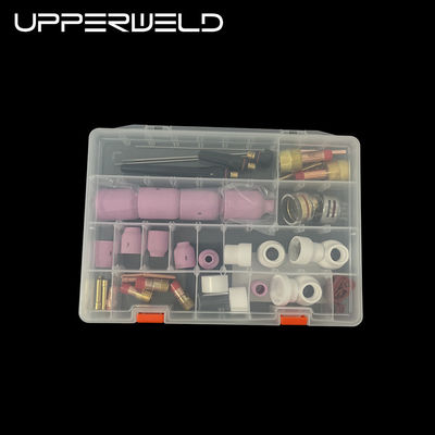 OEM Φωτιά συγκόλλησης 66PCS TIG Συσκευές Jumbo Κεραμικό ακροφύσιο Ατμοσφαιρικό φακό ΤΙΓ Εναλλακτικά