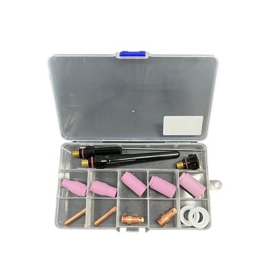 Ροζ 16PCS TIG συγκόλληση φακέλου εξαρτήματα για μακροχρόνιες κεραμικές ακροφύσια σειράς 13N
