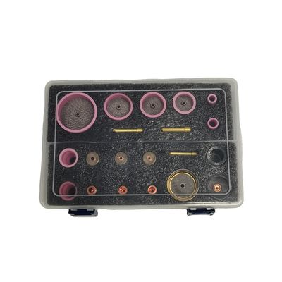 Προσαρμοσμένο Support Glass Ceramic Cup Clear Nozzle Kit για συγκόλληση TIG WP 9/20/17/18/26