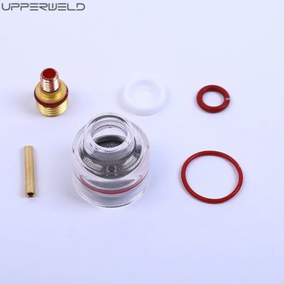 Ανθεκτικό TIG Cup Consumables WP17 18 26 TIG Μεγάλη σαμπάνια Clear Nozzle Kit με σώμα Collet