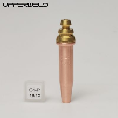 Πλήρης χαλκός G1-P 16/10 άνω ακροφύσιο κοπής για προπανικό φακό επαγγελματικού επιπέδου