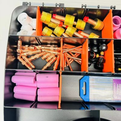 Δοκιμαστικό σύστημα ελαστικών για συγκόλληση TIG με φακό αερίου αλουμινίου, νουζίνα, ηλεκτρόδιο βολφραμίνης και κορμί